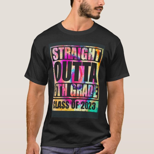 Camiseta Straight Outta 5th Grade Great Graduation   1 (Anverso)