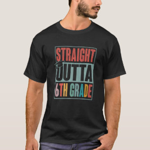Camiseta Straight Outta 6th Grade Graduation Kids