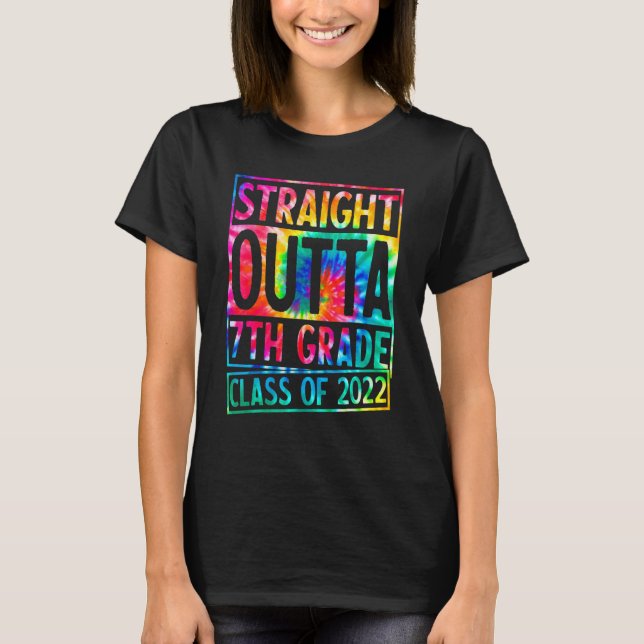 Camiseta Straight Outta 7th Grade Youth Kids Seventh Grade  (Anverso)