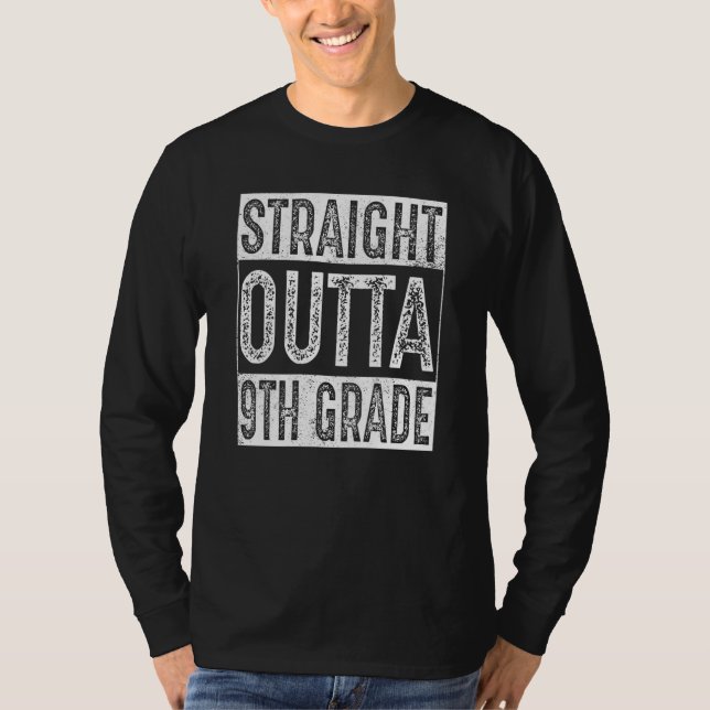 Camiseta Straight Outta 9th Grade  Ninth Grade Graduation (Anverso)