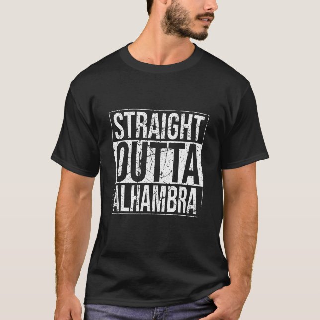 Camiseta Straight Outta Alhambra Vintage (Anverso)