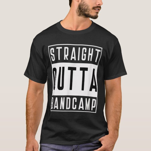 Camiseta Straight Outta Band Camp Funny Marching Band Tee  (Anverso)