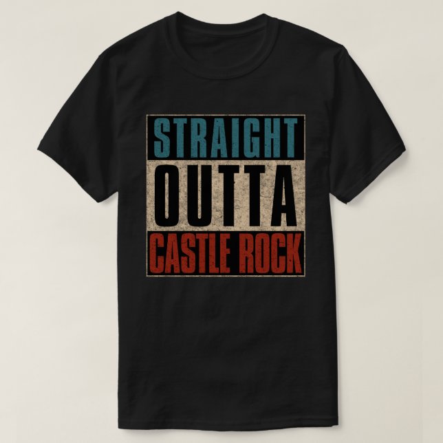 Camiseta Straight Outta Castle Rock Colorado CO (Diseño del anverso)