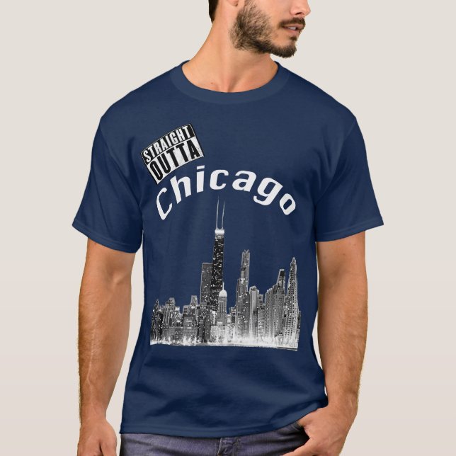 Camiseta Straight OUTTA Chicago (Anverso)