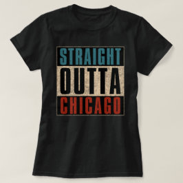 Camiseta Straight Outta Chicago Illinois IL USA