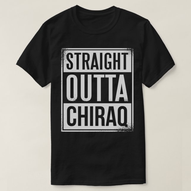 Camiseta Straight Outta Chiraq Cool Chicago Native Gift Pul (Diseño del anverso)