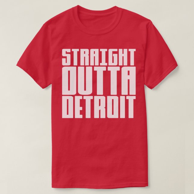 Camiseta Straight Outta Detroit (Diseño del anverso)