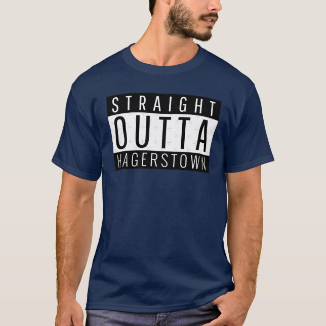 Camiseta Straight Outta Hagerstown Maryland (Anverso)