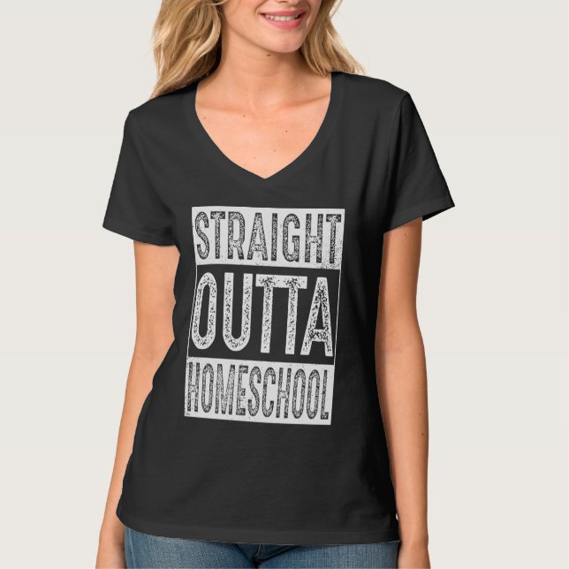 Camiseta Straight Outta Homeschool   Graduation (Anverso)