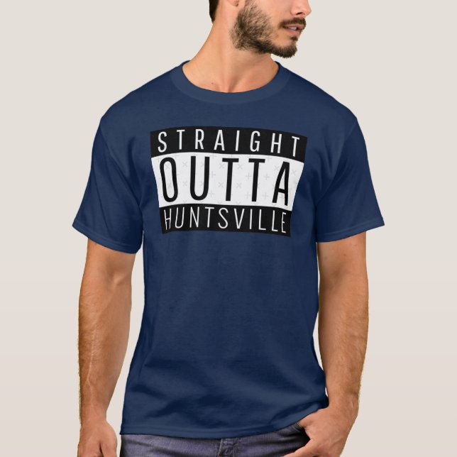 Camiseta Straight Outta Huntsville Alabama Oversized (Anverso)