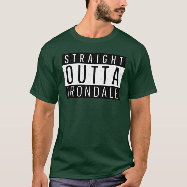 Camiseta Straight Outta Irondale Alabama Oversized (Anverso)