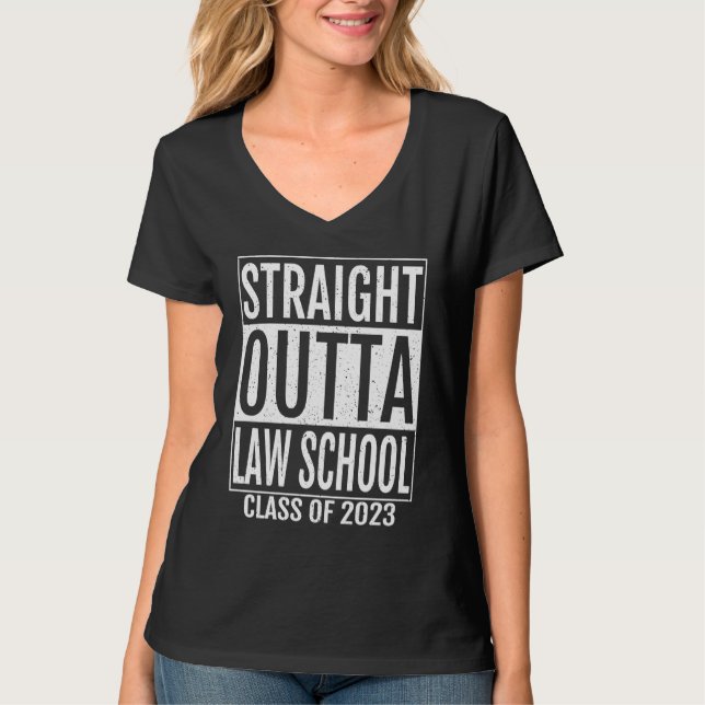 Camiseta Straight Outta Law School Graduation  2023 (Anverso)