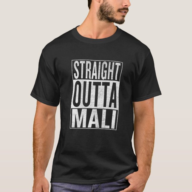 Camiseta Straight Outta Mali Gran Traje (Anverso)