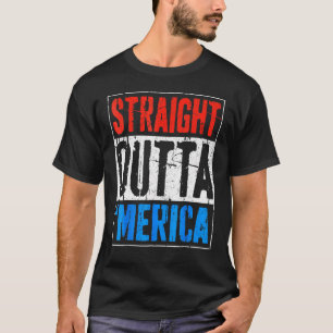 Camiseta Straight Outta Merica T- 4 de julio