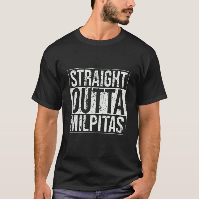 Camiseta Straight Outta Milpitas Vintage (Anverso)