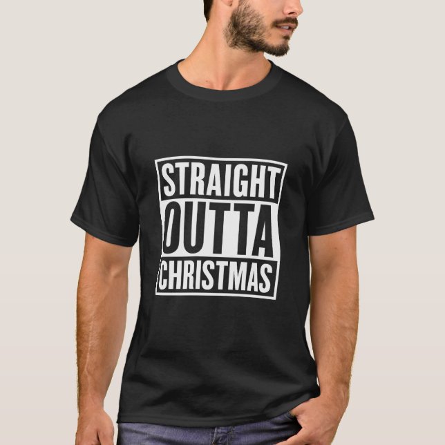 Camiseta Straight Outta Navidad (Anverso)