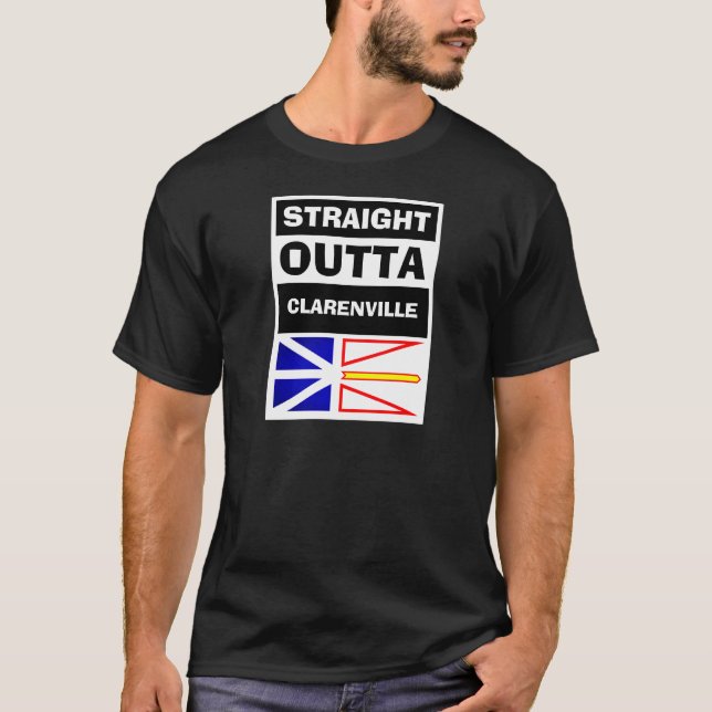 Camiseta Straight Outta NL nombre ciudad bandera de Terrano (Anverso)