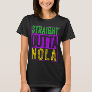 Camiseta Straight Outta Nola Divertida Nueva Orlea