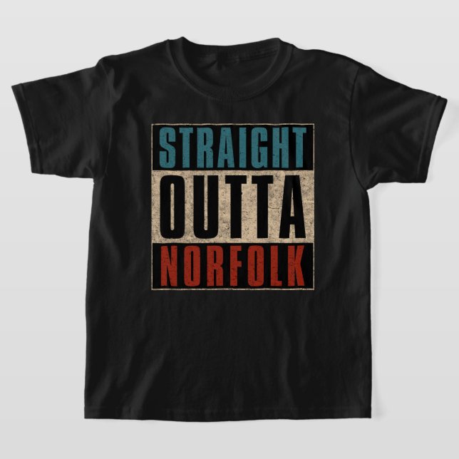 Camiseta Straight Outta Norfolk Virginia VA (Distribución)