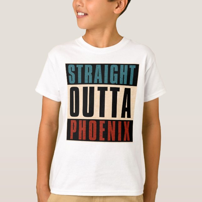 Camiseta Straight Outta Phoenix Arizona AZ USA (Anverso)