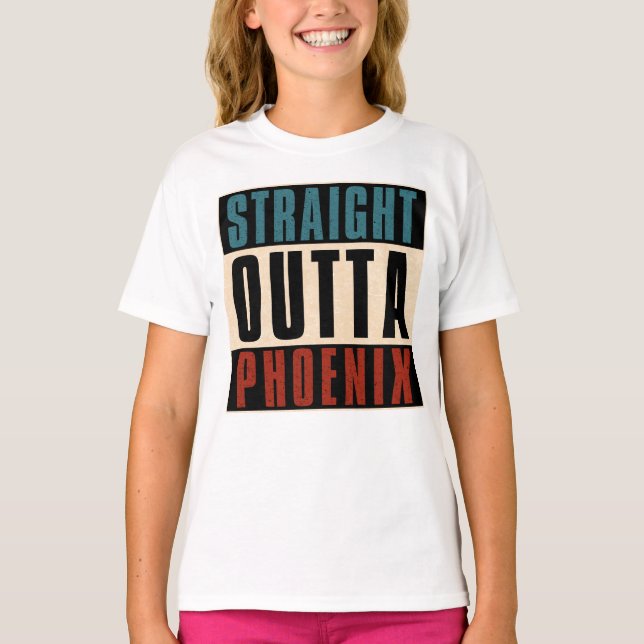 Camiseta Straight Outta Phoenix Arizona AZ USA (Anverso)
