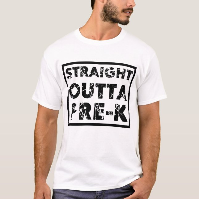Camiseta Straight Outta Pre-K – Graduation Shirt for Little (Anverso)