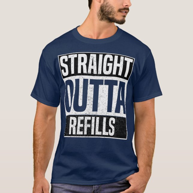 Camiseta Straight Outta rellena a divertida técnica de farm (Anverso)