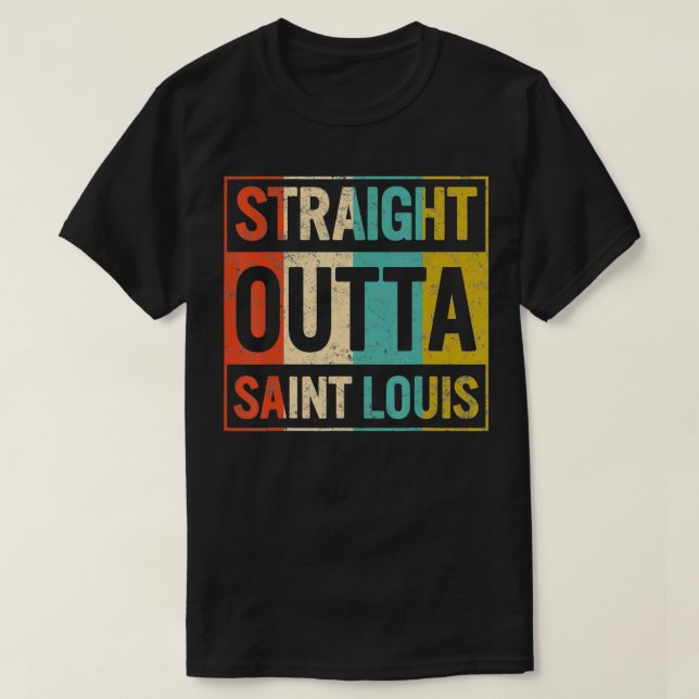 Camiseta Straight Outta Saint Louis (Diseño del anverso)