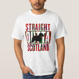 Camiseta Straight Outta Scotland Scottie Plaid