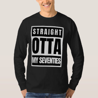 Camiseta Straight outta seventies sarcastic statement