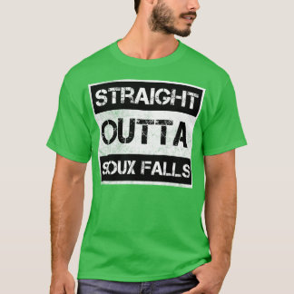 Camiseta Straight Outta Sioux Falls South Dakota Vintage Di
