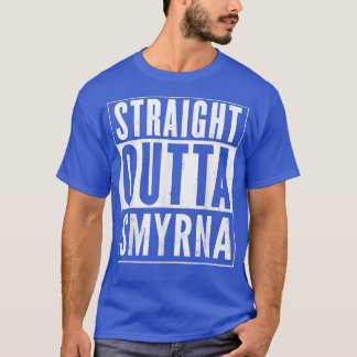 Camiseta Straight Outta Smyrna Vintage Distressed _ Funny 