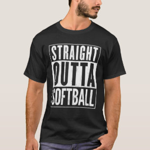 Camiseta Straight Outta Softball Funny