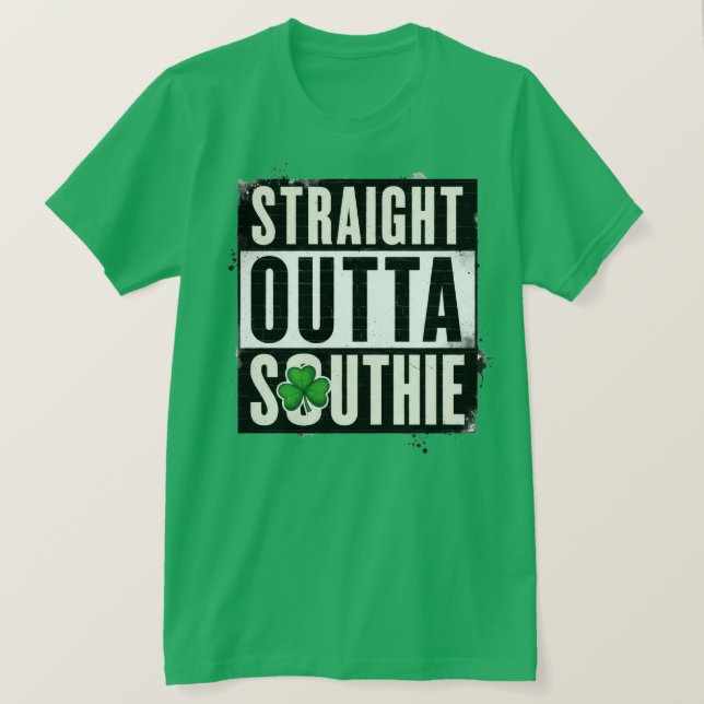 Camiseta Straight Outta Southie Boston (Anverso del diseño)