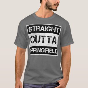 Camiseta Straight Outta Springfield Illinois Vintage Distre