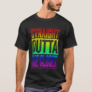 Camiseta Straight Outta The Closet T Shirt Lgbt Pride  Shir