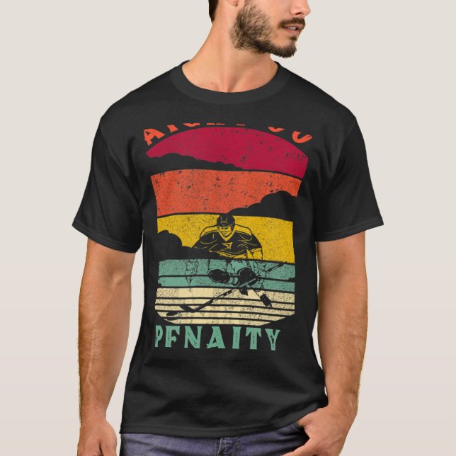 Camiseta Straight Outta The Penalty Box Ice Hockey Player D (Anverso)