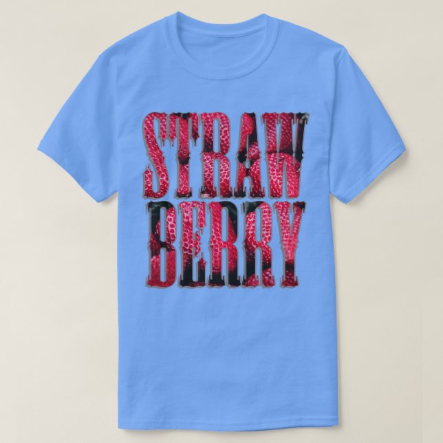 CAMISETA STRAW BERRY (Diseño del anverso)