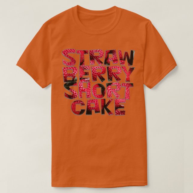 CAMISETA STRAW BERRY SHORT CAKE (Diseño del anverso)