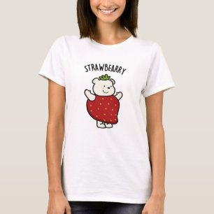 Camiseta Strawbeary Funny Strawberry Bear Pun