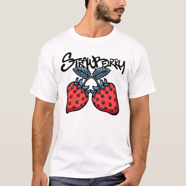 Camiseta Strawberries streetwear (Anverso)