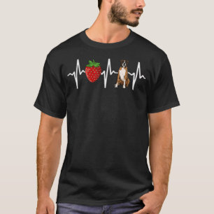Camiseta Strawberry Boxer Heartbeat Dog