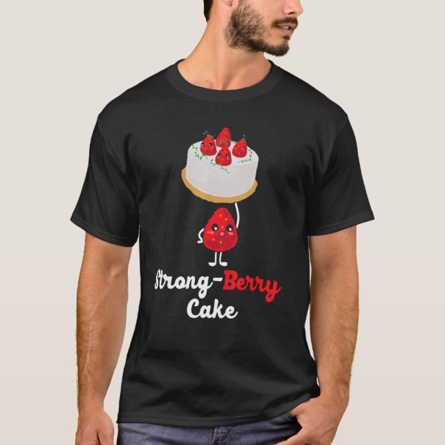 Camiseta Strawberry Cake Weightlifter (Anverso)