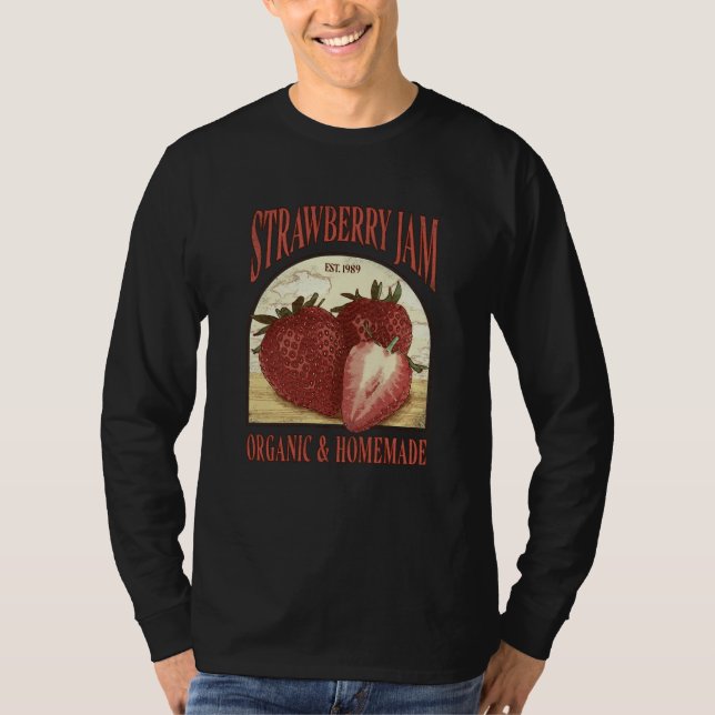 Camiseta Strawberry Jam Organic and Homemade (Anverso)