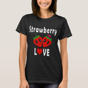 Camiseta Strawberry Love Strawberries Gracioso disfraz