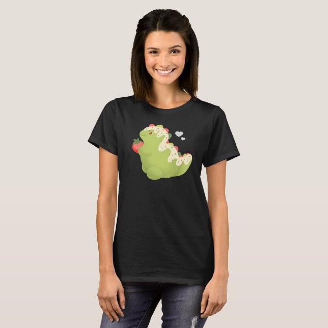 Camiseta Strawberry Matcha Dinosaur  (Anverso completo)