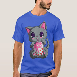 Camiseta Strawberry Milk Shirt For Women Girls, Kawaii Anim