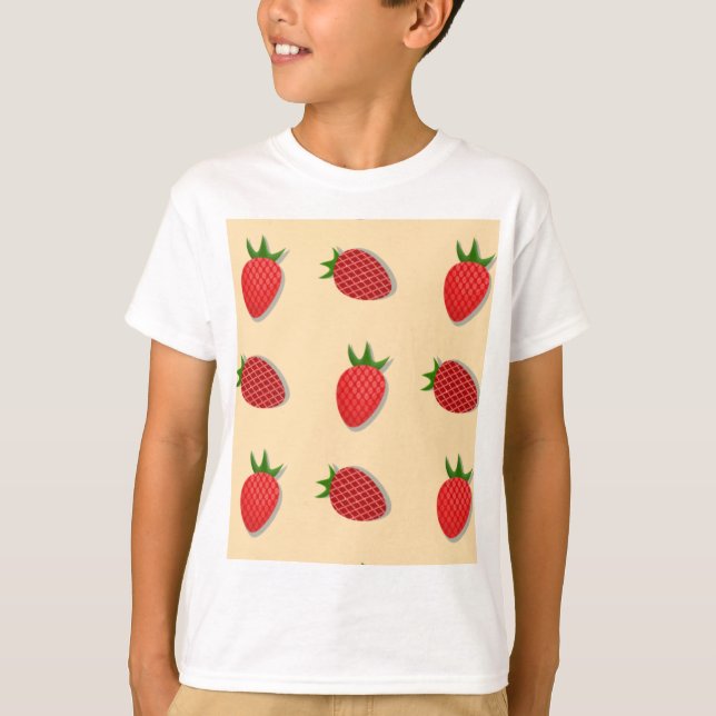 Camiseta Strawberry pattern for fruit summertime good vibes (Anverso)
