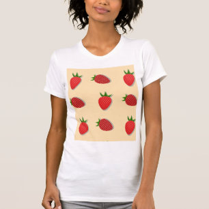 Camiseta Strawberry pattern for fruit summertime good vibes