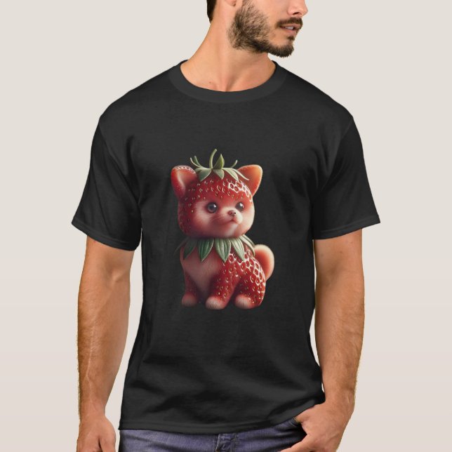 Camiseta Strawberry Pomeranian (Anverso)